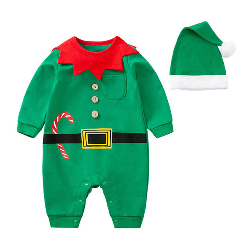 Christmas baby onesie, baby clothes, newborn, autumn and winter, long-sleeved, Christmas baby clothes, cross-border