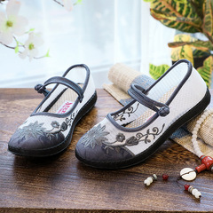 2024 Summer Breathable Mesh Shoes, Old Beijing Mother Shoes, Casual Women's Shoes, Soft Sole Ethnic Style Grandmother Shoes, Dropshipping One Piece