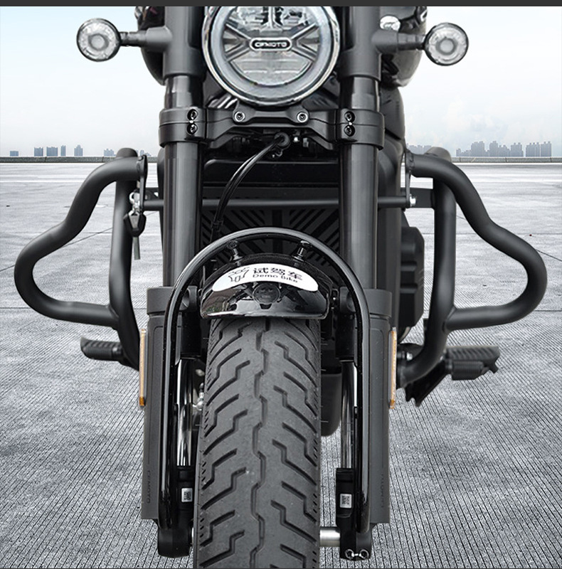 Suitable for Cfmoto 550Clc Bumper Folding Backrest Quick-Release Side Bag Rear Backrest Passenger Backrest Rear Rack Modification