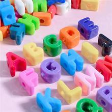 单字母珠装 亚克力大孔字母珠配件diy手工制作手链手机链装饰品