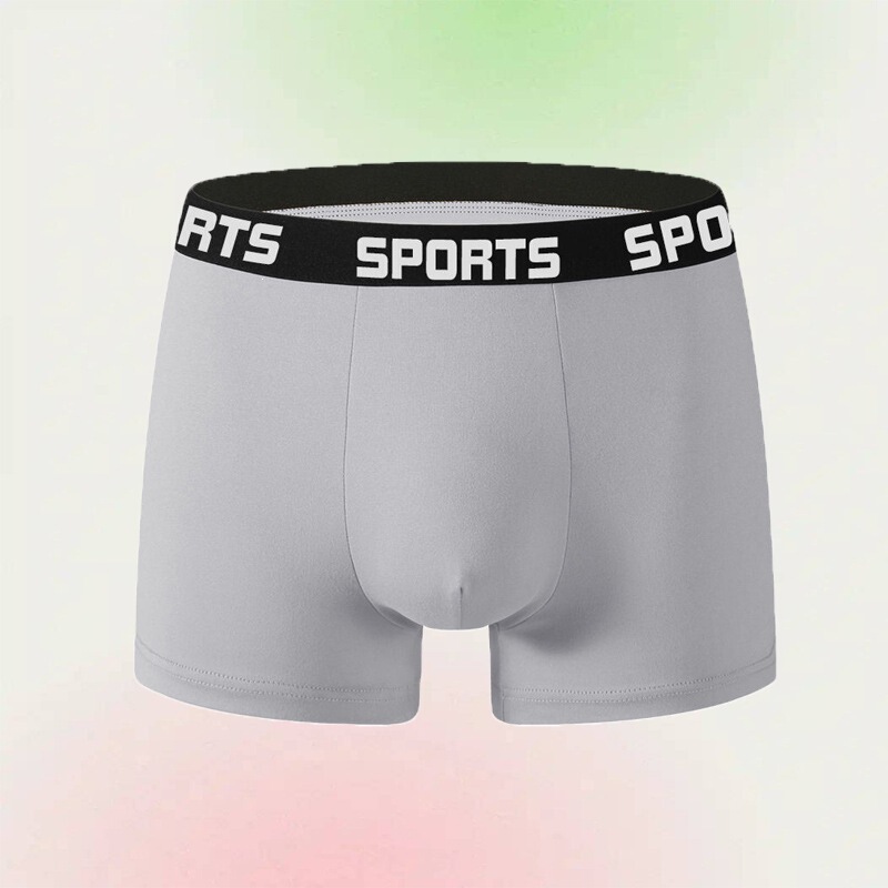 New Foreign Trade Model Sports Men's Mid-Waist Sports Boxer Shorts, Direct Shipment from Source Factory