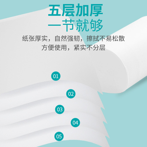 JielanYa Toilet Paper Roll Wholesale – Pure Wood Pulp, 10 lbs (32 Rolls) – Household Tissue Suitable for Wet Use, Ideal for Moms, Babies, and Sensitive Skin