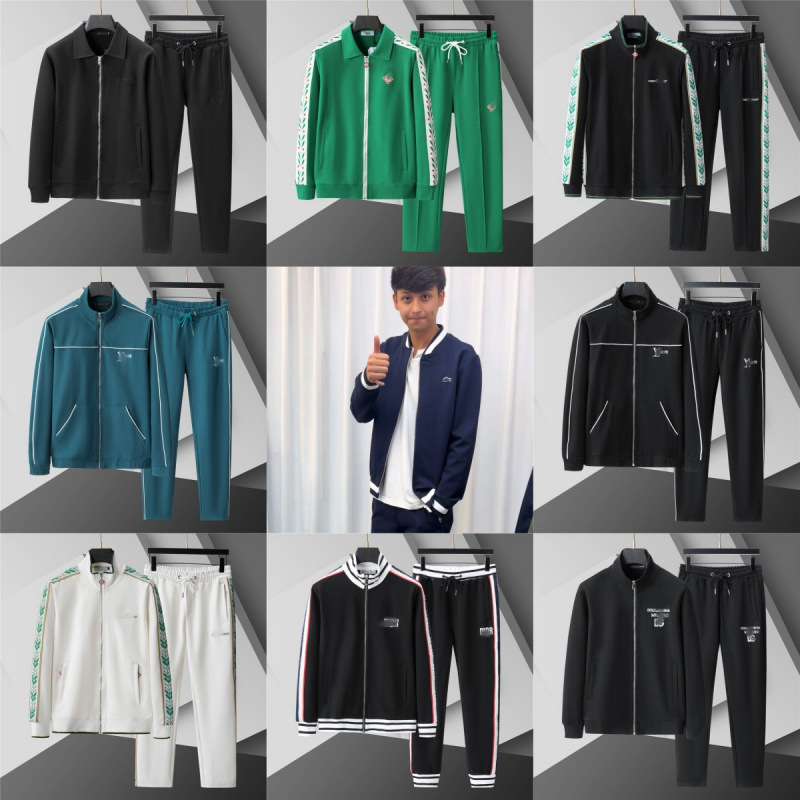 Cross-Border New Style 26 Spring, Autumn, and Winter Sports Casual Sweatshirt Set Trendy Brand Men's Two-Piece Set High-Quality Foreign Trade In-Stock