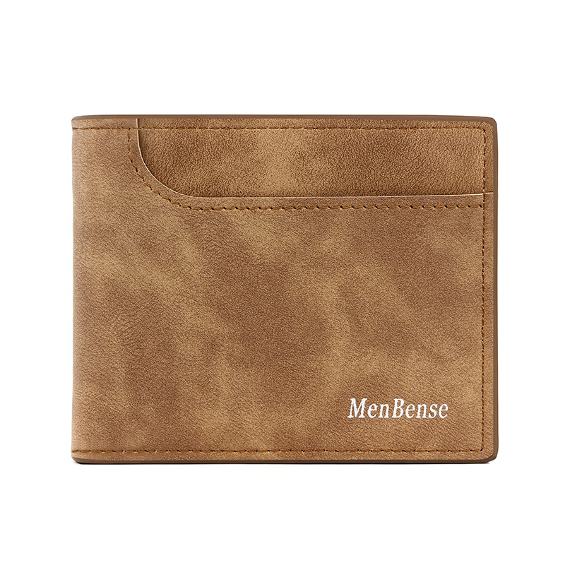 Estilo coreano esmerilado de los hombres billetera corta de moda de bolsillo de la Moneda de Gran capacidad Multi-tarjeta de IDENTIFICACIÓN bolsa de Carta DE LOS Hombres billetera