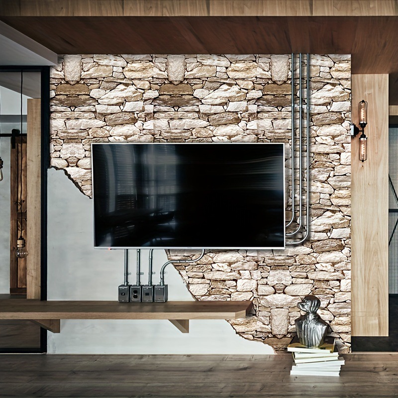 Self-adhesive 3d Brick Effect Wall Stickers For Modern Interiors_voghion.com