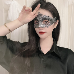 アンティーク風ハーフマスク仮面舞踏会ハロウィンレトロ王子COS写真撮影舞台演出小道具中国風