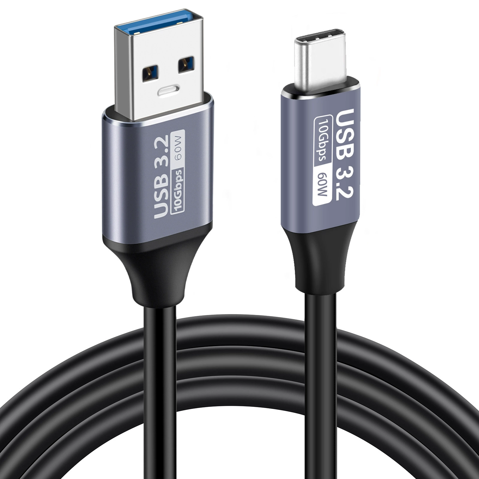 USB на TYPE-C кабель передачи данных с быстрой скоростью 10 Гбит/с, кабель для мобильного жесткого диска, зарядка 3A60W, может быть настроен, флэш-зарядка