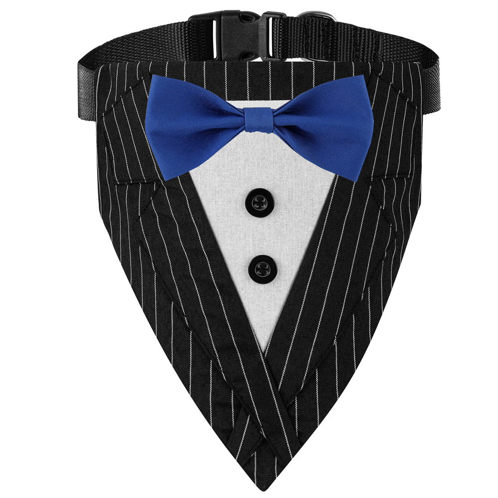 Cross-border exclusivo nuevo traje popular perro triángulo bufanda corbata mascota perro saliva toalla bufanda de la boda