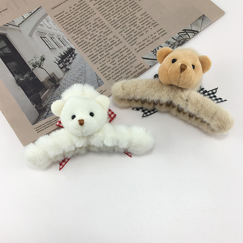 Women's Bear Cartoon Style Cloth Bear Hair Claws display picture 5