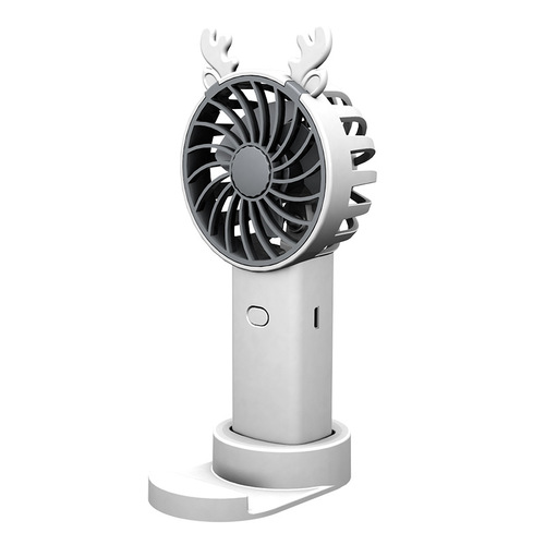 Summer New Handheld Small Fan with USB Charging, LED Light, Convenient Mini Cartoon Cute Electric Fan with High Wind Force