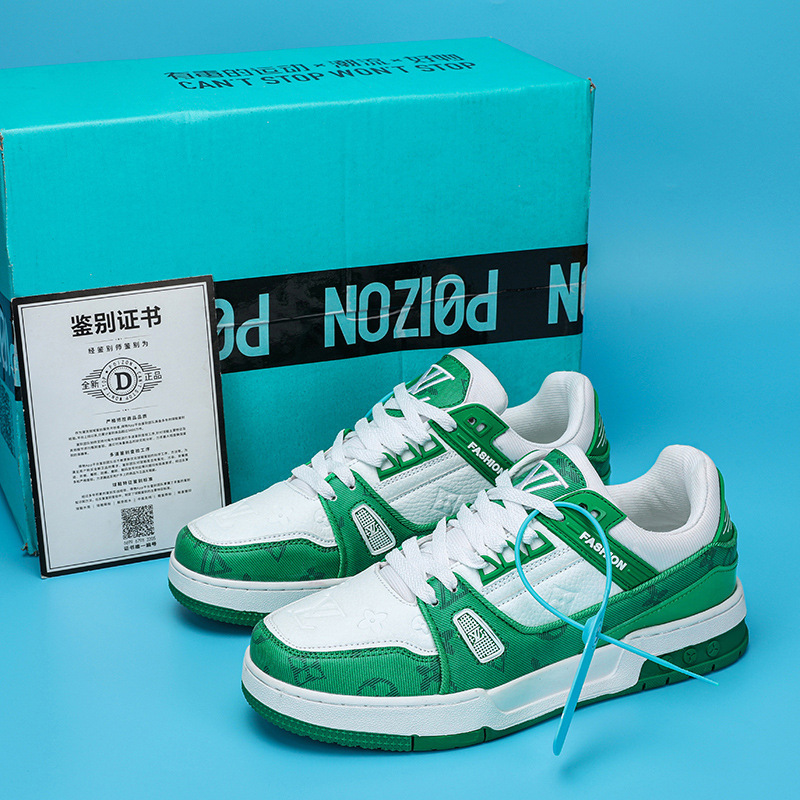 Trendy Brand Low-top Board Shoes Men's 2024 Spring and Autumn New All-match Casual sneaker Thick-soled Niche Design Trendy Shoes for Men