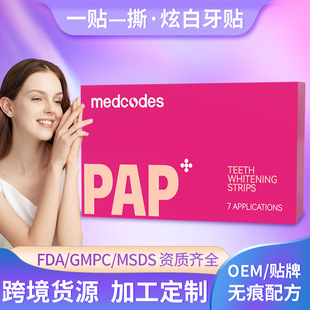 Pap Teeth Whitening Strips for Removing Stains, Whitening Strips for Brightening and Removing Yellowing, Tartar Removal Strips, Custom Teeth Whitening Strips