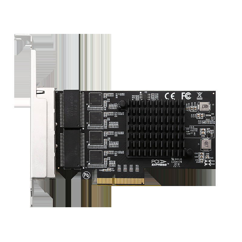 ���� 4��1Gǧ�׵������PCIEASM1812 8оRJ45ɢ�ȿ� Network Card