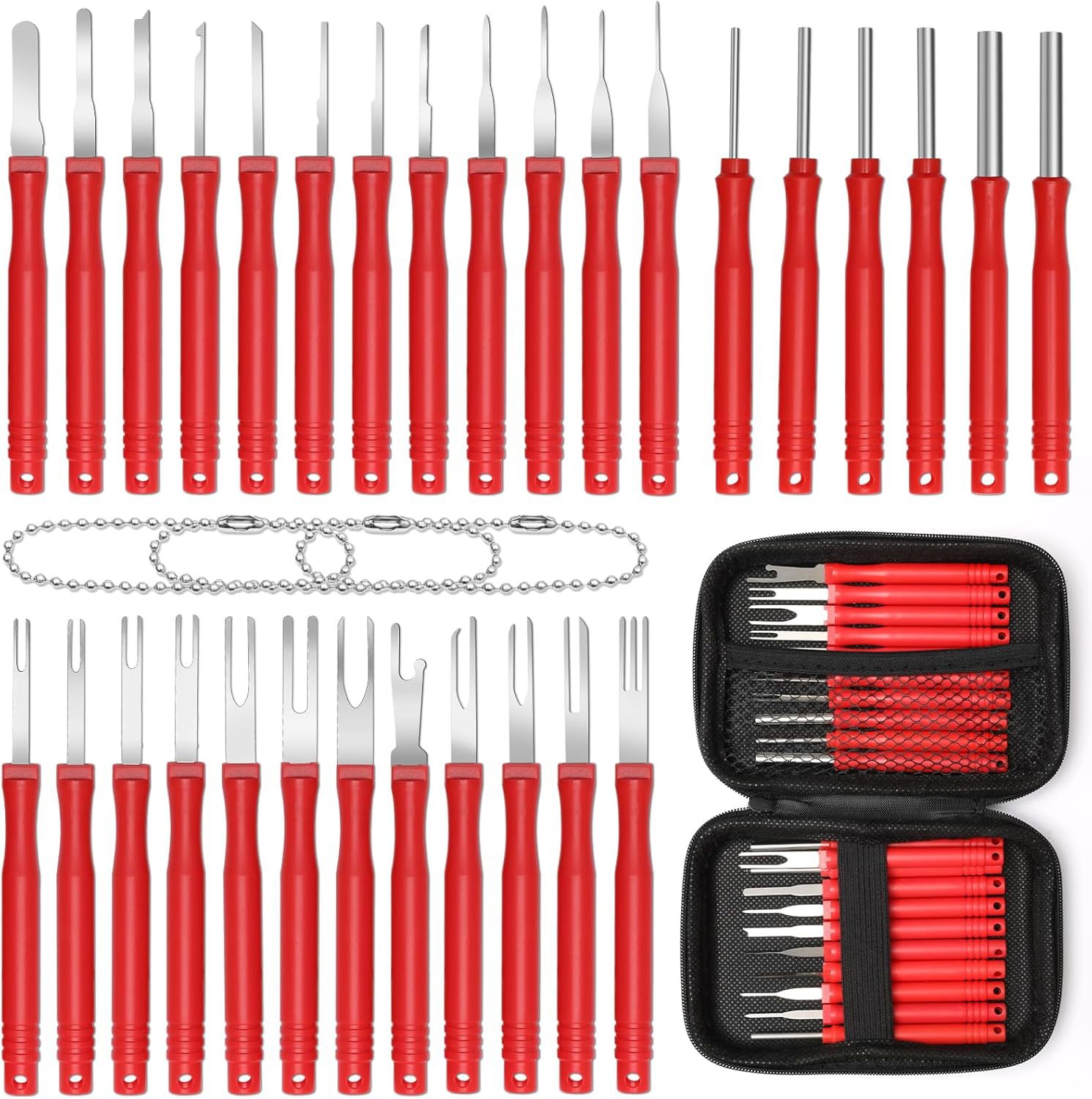 Anglekai 30+4P Terminal Pin Removal Tool Kit, Electrical Con