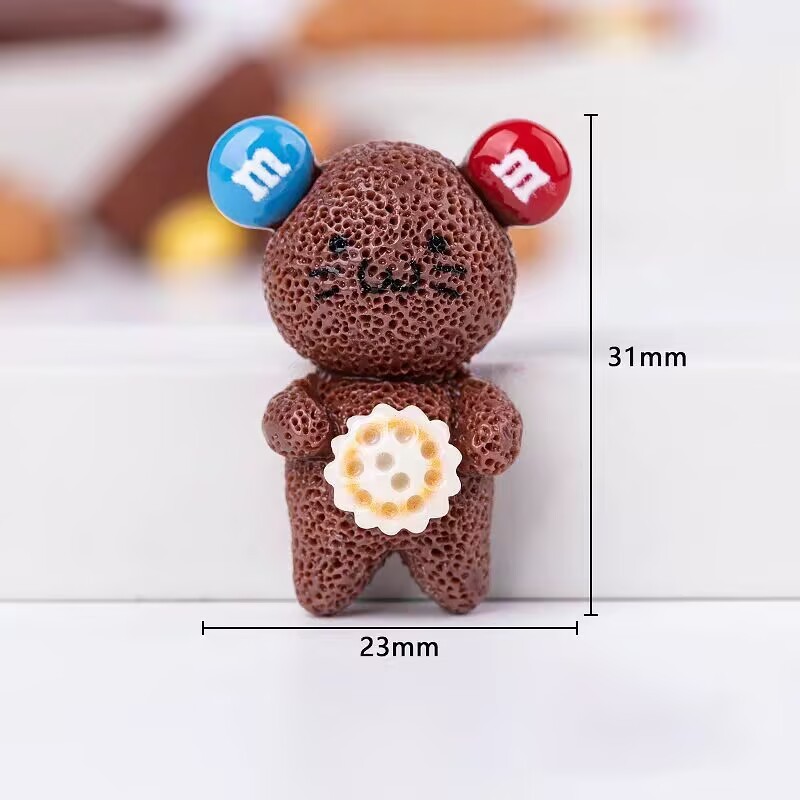 食品玩具 m-bean チョコレートクッキー樹脂 diy クリーム接着剤ヘアピン携帯電話ケース水カップ下駄冷蔵庫マグネット素材|undefined