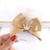 Children's hairgrip for princess, three dimensional hairpins with bow, hair accessory, Korean style