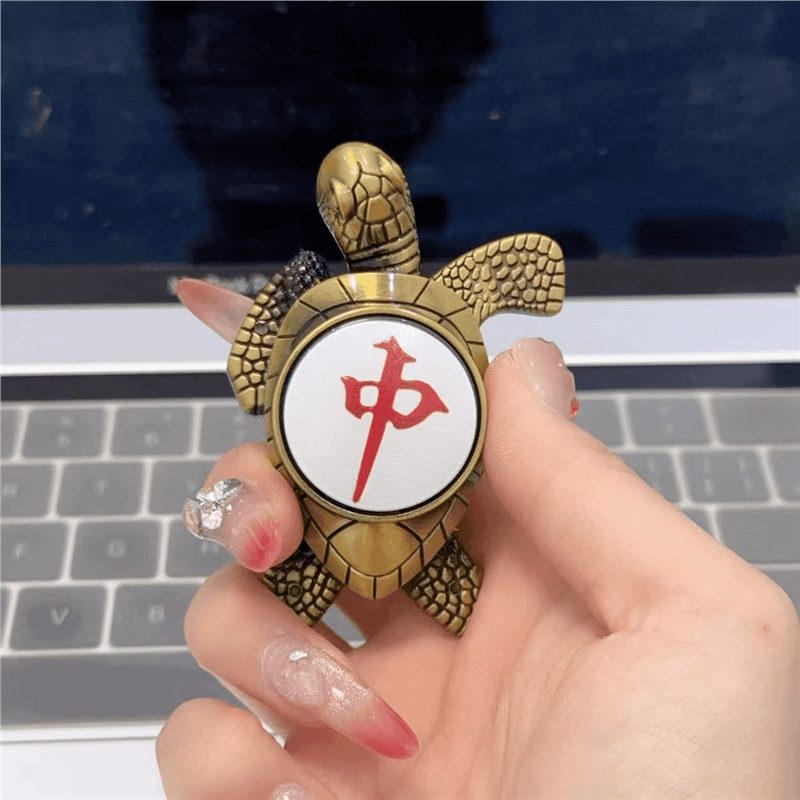 Zhao Caijin Bao tortuga de oro infláble llama abierta encendedor creativo tortuga de oro pequeña tortuga de metal para enviar novio encendedor image 22