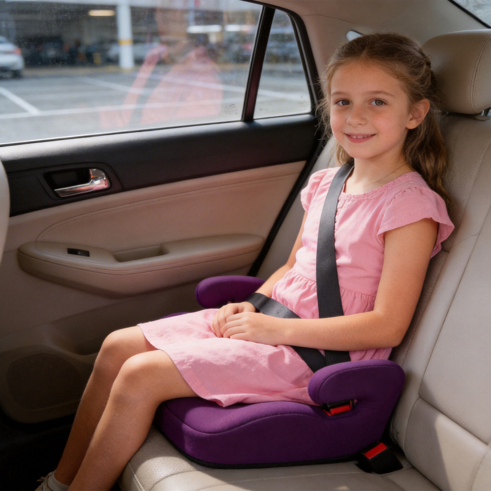 Cross-Border Child Safety Seat Booster Cushion 3-12 Years Old Isofix Portable Simple Car Baby Seat Cushion Cotton