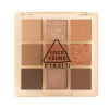 Matte eye shadow, acrylic transparent eyeshadow palette, earth tones