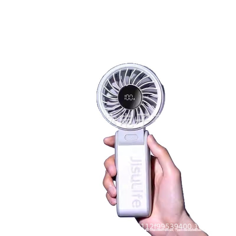 Jisu 高速折りたたみハンドヘルド小型ファン USB 充電式ファン小型ポータブルハンドヘルドファン強風 Life7|undefined
