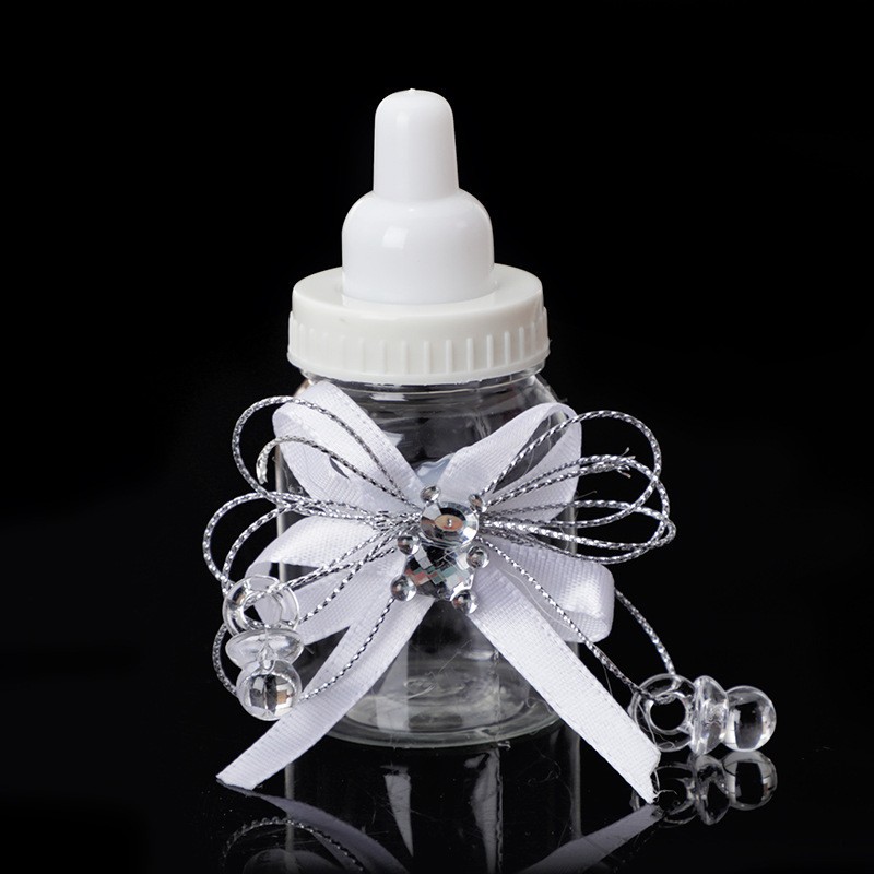 Botella de plástico mini botella de oso caja de botella de dulces bebé luna llena regalo de cumpleaños almacenamiento venta directa transfronteriza