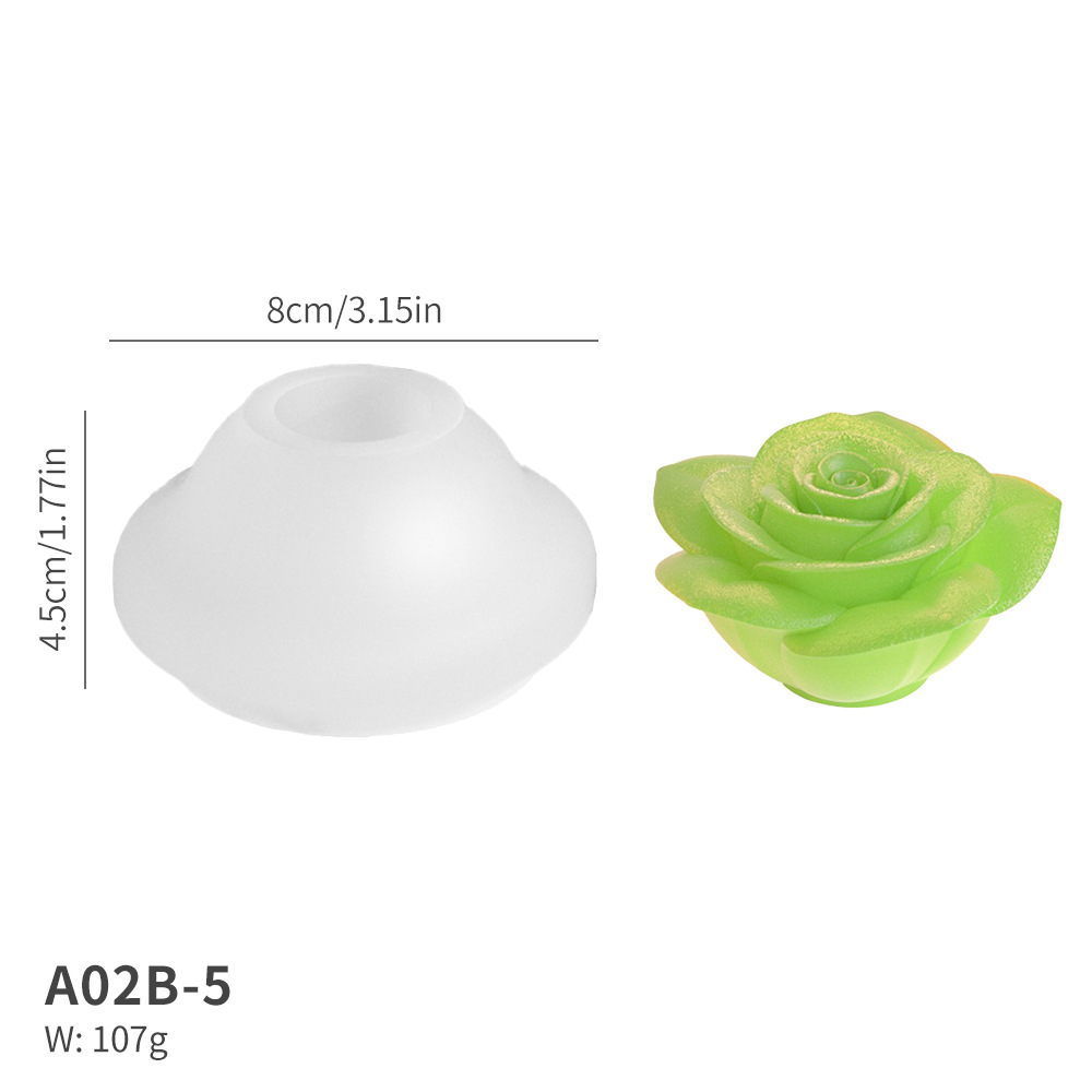 캔들몰드_A02B-5 로즈