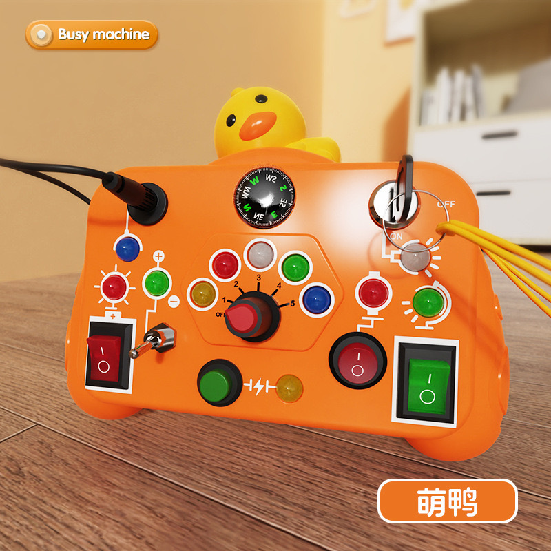 Máquina ocupada para niños Montessori juguetes de educación temprana semáforos interruptor de toma de corriente infantil entrenamiento de juegos de puzzle