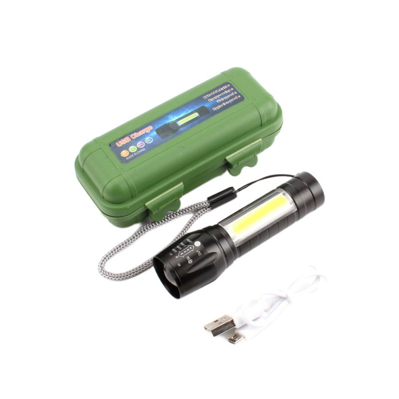 Мощный фонарик с ярким светом, перезаряжаемый, ультраяркий, для использования на открытом воздухе, небольшой, миниатюрный, с дальним лучом, портативный, прочный, ручной.