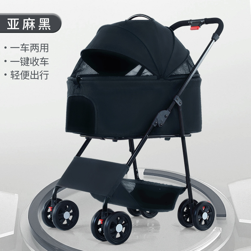 Cochecito Plegable y Desmontable para Mascotas de Metal, Lavable image 7