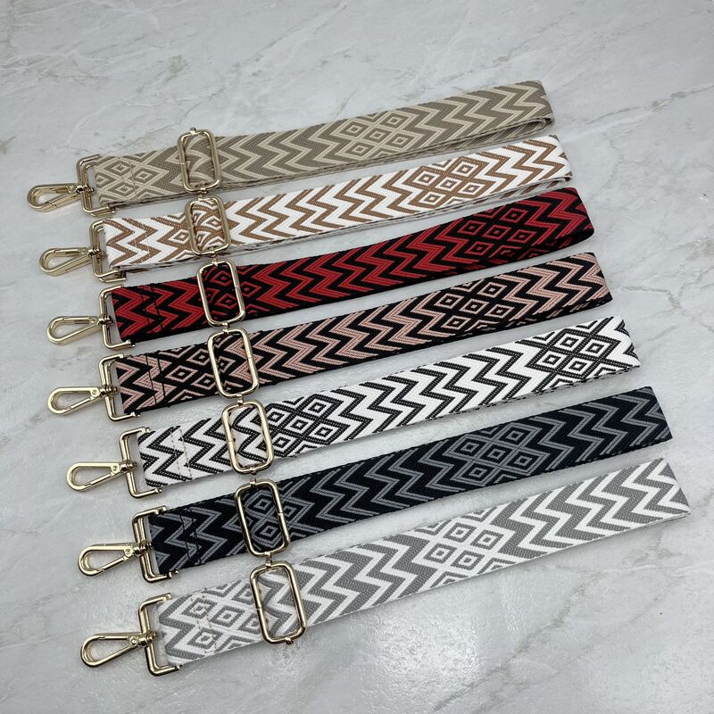 Embroidery Color-matching Women's Bag Belt DIY Women's Bag Replacement Belt Bag Wide Shoulder Belt Long Shoulder Belt Bag Bandwidth Shoulder Belt Single Shoulder