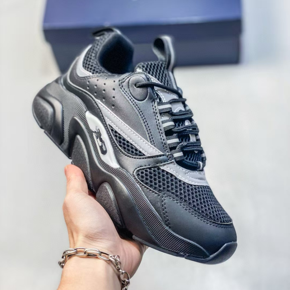 Trendy Mesh Versatile New B22 Sports Casual Shoes Fashion Sneakers Retro Breathable for Men and Women Dad Shoes