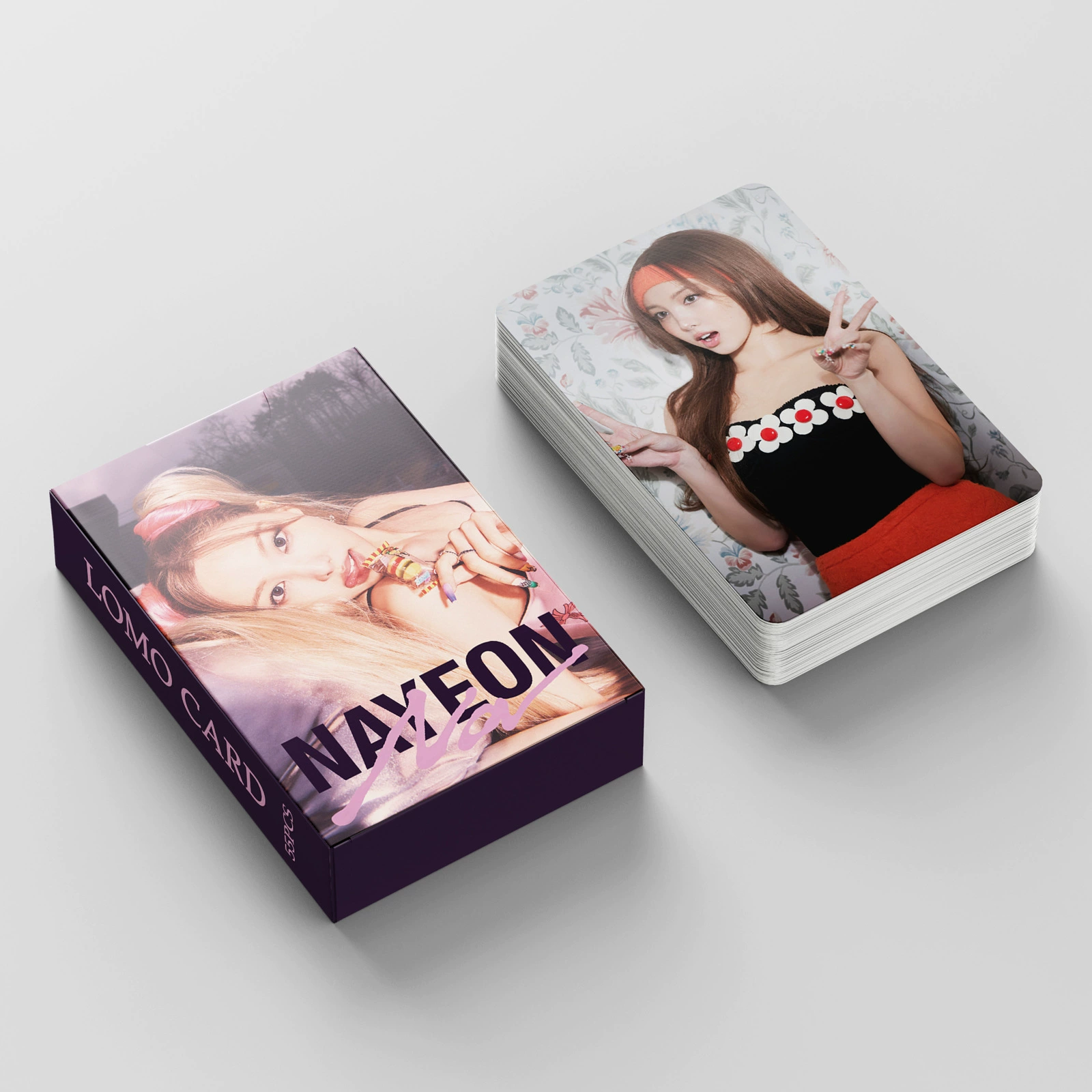 Новая карточка 55 Чжан На На На, карточка Нэйон, TWICE ABCD, одинаковые открытки вокруг той же почты
