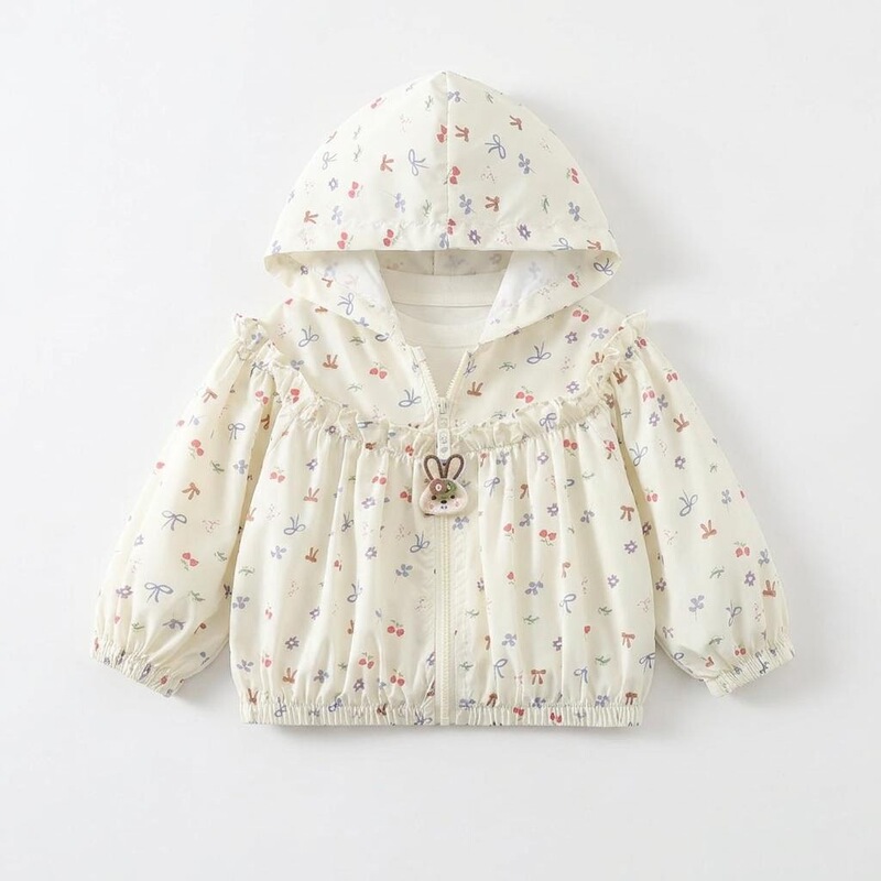 1. Girls' Jacket, Sun Protection Clothing, Size 26, New Summer Style, Stylish Windbreaker with Hood, Summer Outfit for Little Girls, Fashionable Jacket for Baby Girls 1. Girls' Jacket, Sun Protection Clothing, Size 26, New Summer Style, Stylish Windbreaker with Hood, Summer Outfit for Little Girls, Fashionable Jacket for Baby Girls