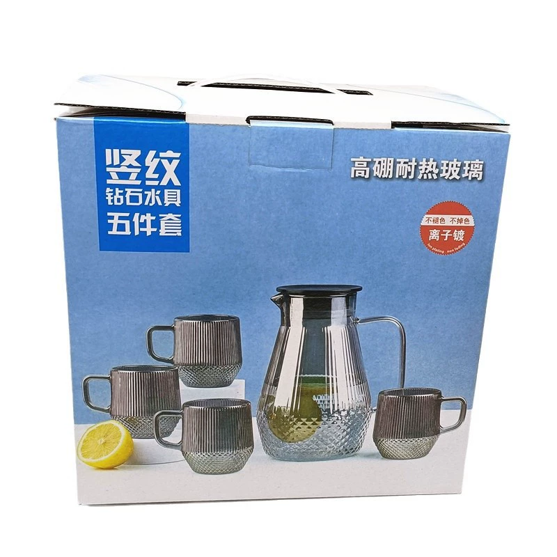 Glass capacious teapot