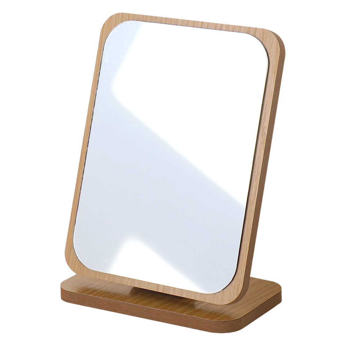 Ou runzhe escritorio espejo de maquillaje tocador de madera de un solo lado espejo de belleza estudiante dormitorio espejo de escritorio al por mayor