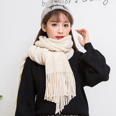 韓国版の冬の長いタイプのマフラーの女性は簡単です。