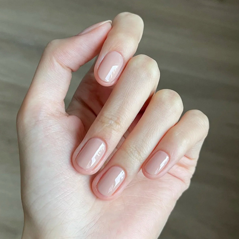 Ins Style Pure Color Wearable Nails Wholesale High-End French Short Sexy Cat Eye Manicure Nails Pre-Made Fake Nails