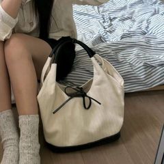 韩国小众帆布托特包女2025新款通勤时尚手提包百搭单肩腋下包挎包