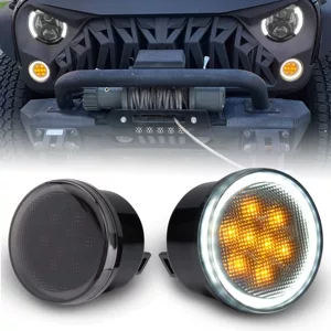 JEEP Herdsman 07-17 JK üçün modifikasiya olunmuş LED gündüz işıqları dönmə siqnalları