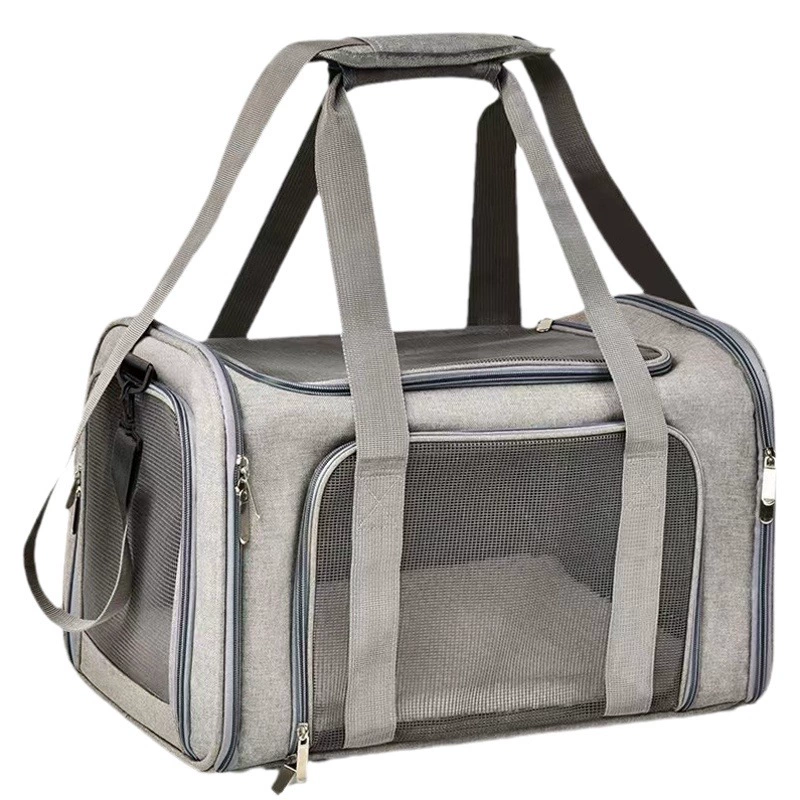 Переноска для кошек, портативная сумка через плечо, клетка для кошек, вместительная дышащая сумка для животных, сумка для путешествий на автомобиле и самолете, сумка для собак