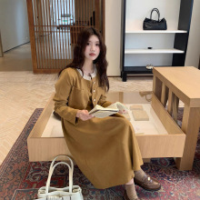 连衣裙女秋长袖大码高级感洋气减龄时尚气质显瘦百搭休闲时尚女装