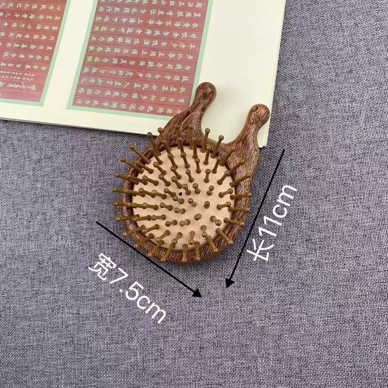 新しい中国式の家庭用の大きいサイズの女性の木の櫛の大きい板の櫛のエアクッションの櫛の気嚢の櫛の檀木の櫛のマッサージの櫛の順髪の櫛|undefined