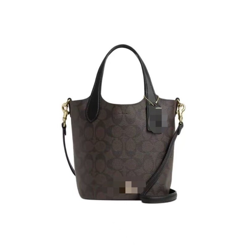 Koujia's New Model Hanna18 Hand-Held Vegetable Basket Classic Monogram Hanna Bucket Bag Crossbody Handbag Commuter Women's Bag