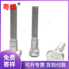 达克罗10.9级非标粤螺T型螺栓滚花螺钉厂家批发