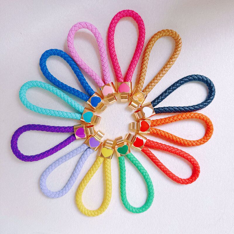 Creative handmade love lucky BV lanyard DIY accessories car bag key chain lanyard pendant personalized gift Creative handmade love lucky BV lanyard DIY accessories car bag key chain lanyard pendant personalized gift