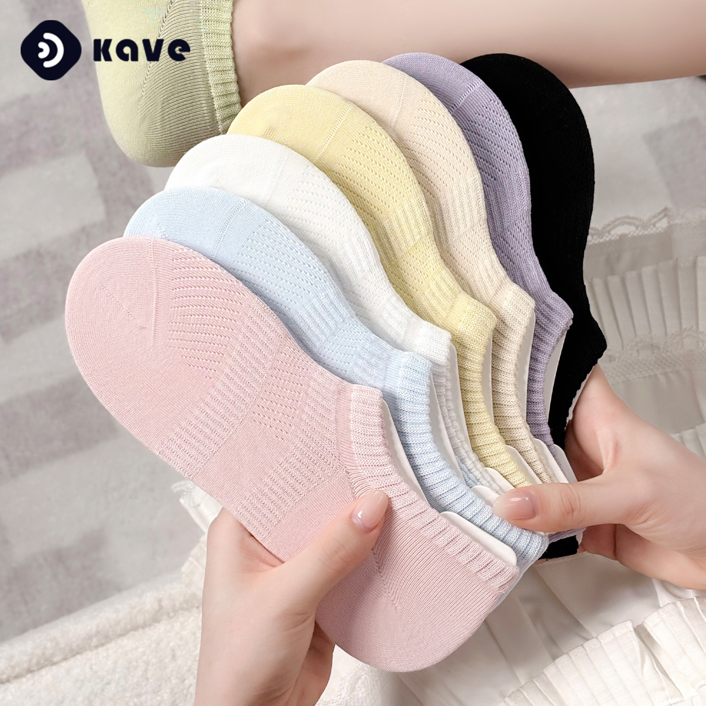 Calcetines de barco, algodón puro para mujer, estilo fino de verano, malla antideslizante japonesa, transpirable, color sólido, calcetines invisibles de todo fósforo, verano