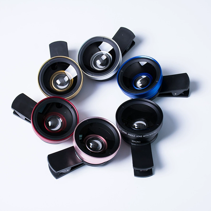 Объектив мобильного телефона 0.45X универсальный зажим для мобильного телефона широкоугольный макросъемка два в одном Mobile Phone Lens