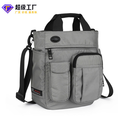新款男士多功能休闲防泼水单肩包商务大容量斜挎包户外运动大学生|ms