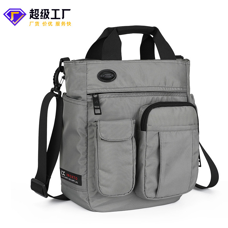 新款男士多功能休闲防泼水单肩包商务大容量斜挎包户外运动大学生|ms