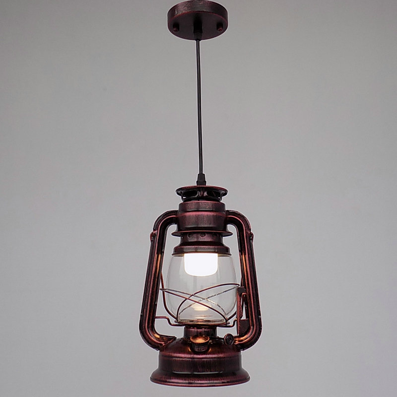 Restaurante retro retro americano café bar farola de hierro forjado campamento al aire libre lámpara